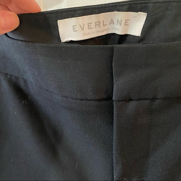 Everlane Wool Straight Slim Pants Trouser Slacks 0 - Picture 6 of 14
